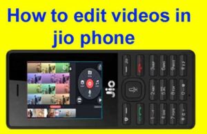 Jio phone video editor online