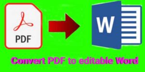 How to convert pdf to word in mobile.