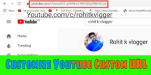 How to customize youtube channel url