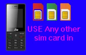 How to use other sim in jio phone