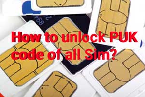 How to unlock puk blocked sim card