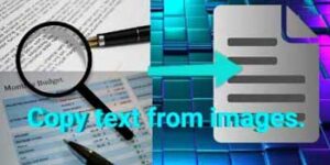 How to copy text from images in android