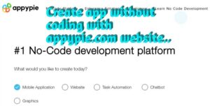 Make android app without coding with appypie