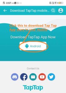 Download tap tap store to install korean pubg game