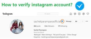 How to verify instagram account